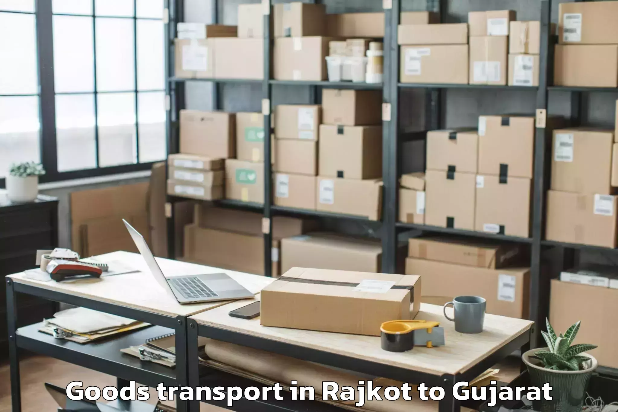 Efficient Rajkot to Songadh Goods Transport